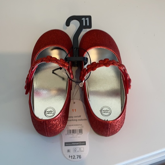 Glitter Red Flats - Picture 3 of 3